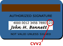 CVV2 example